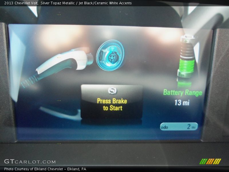 Silver Topaz Metallic / Jet Black/Ceramic White Accents 2013 Chevrolet Volt