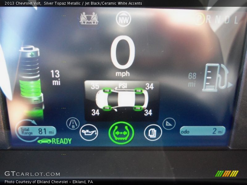 Silver Topaz Metallic / Jet Black/Ceramic White Accents 2013 Chevrolet Volt