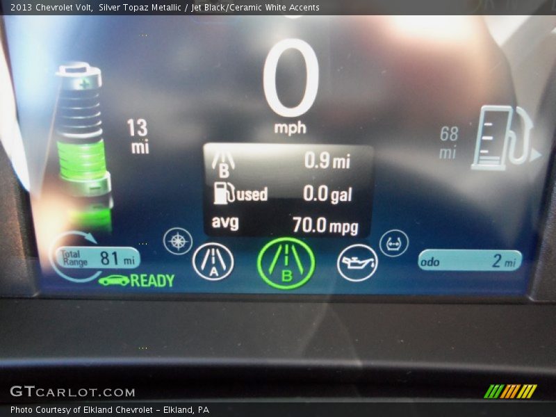 Silver Topaz Metallic / Jet Black/Ceramic White Accents 2013 Chevrolet Volt