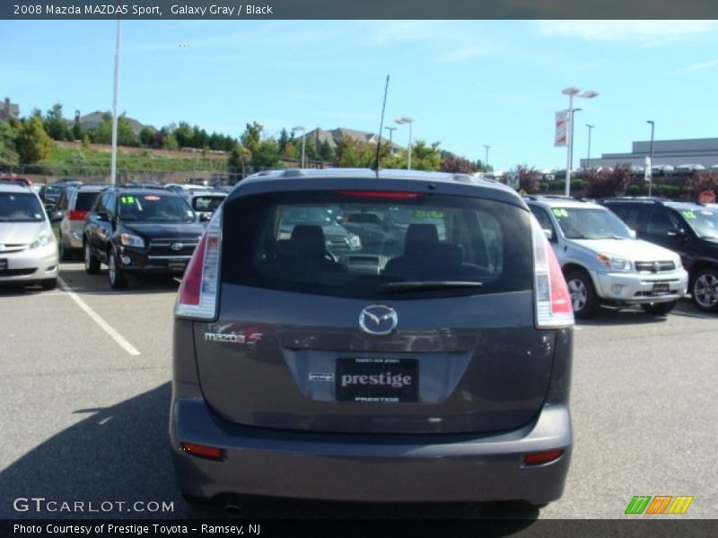 Galaxy Gray / Black 2008 Mazda MAZDA5 Sport