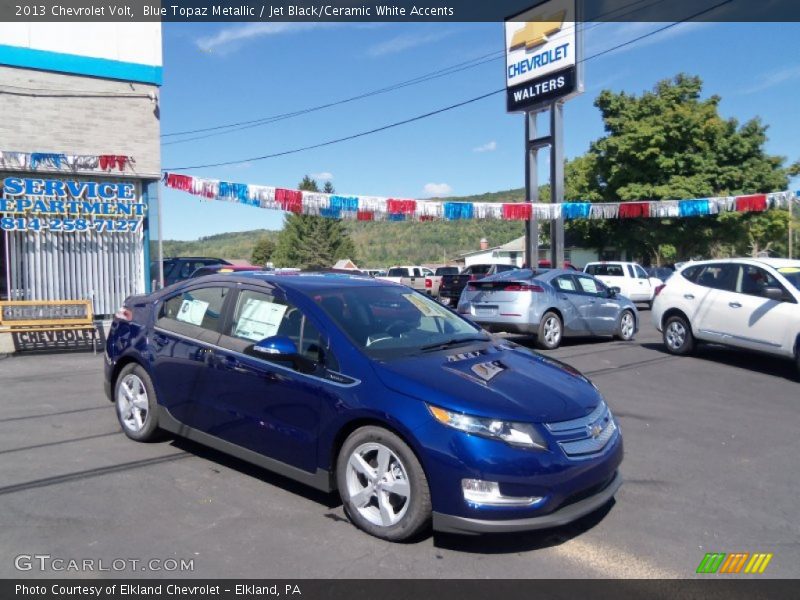Blue Topaz Metallic / Jet Black/Ceramic White Accents 2013 Chevrolet Volt