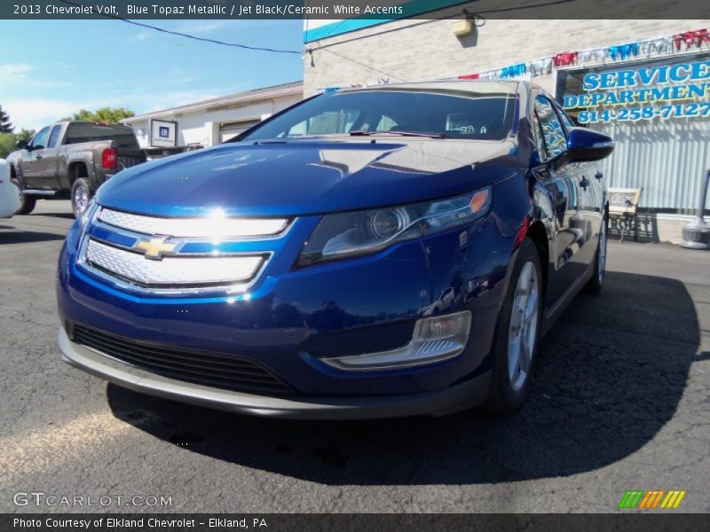 Blue Topaz Metallic / Jet Black/Ceramic White Accents 2013 Chevrolet Volt