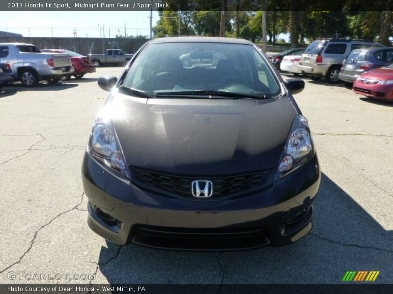 Midnight Plum Pearl / Sport Black 2013 Honda Fit Sport