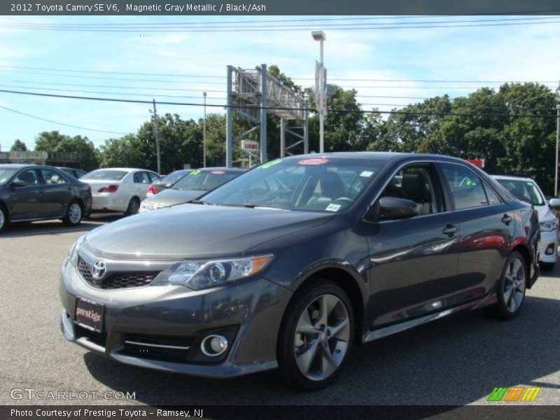 Magnetic Gray Metallic / Black/Ash 2012 Toyota Camry SE V6