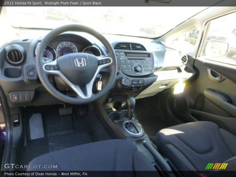 Midnight Plum Pearl / Sport Black 2013 Honda Fit Sport