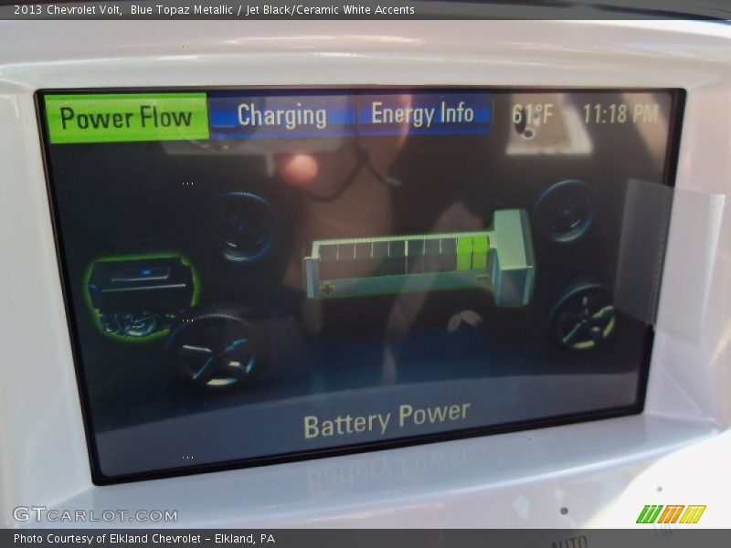 Blue Topaz Metallic / Jet Black/Ceramic White Accents 2013 Chevrolet Volt