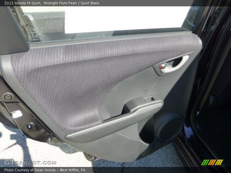 Midnight Plum Pearl / Sport Black 2013 Honda Fit Sport