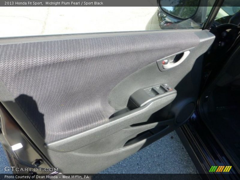 Midnight Plum Pearl / Sport Black 2013 Honda Fit Sport