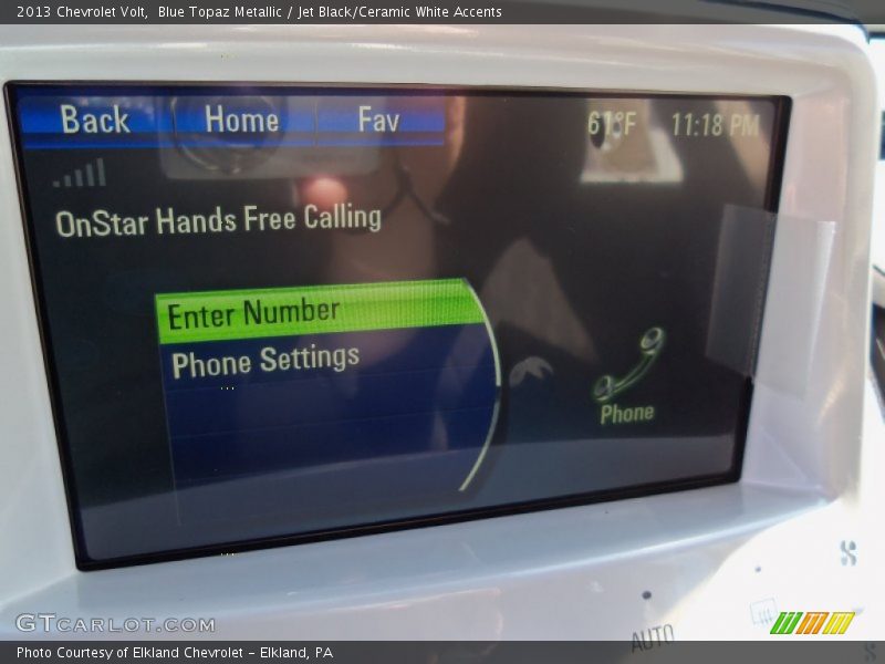 Blue Topaz Metallic / Jet Black/Ceramic White Accents 2013 Chevrolet Volt