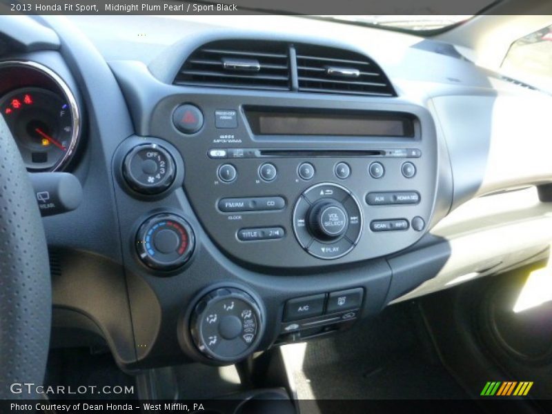 Midnight Plum Pearl / Sport Black 2013 Honda Fit Sport