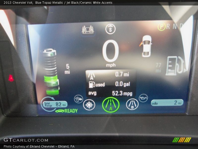 Blue Topaz Metallic / Jet Black/Ceramic White Accents 2013 Chevrolet Volt