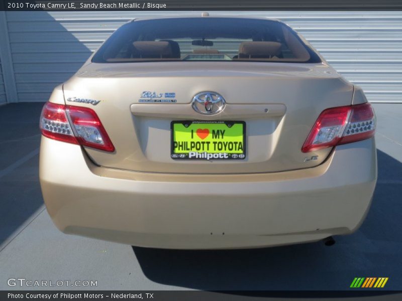 Sandy Beach Metallic / Bisque 2010 Toyota Camry LE