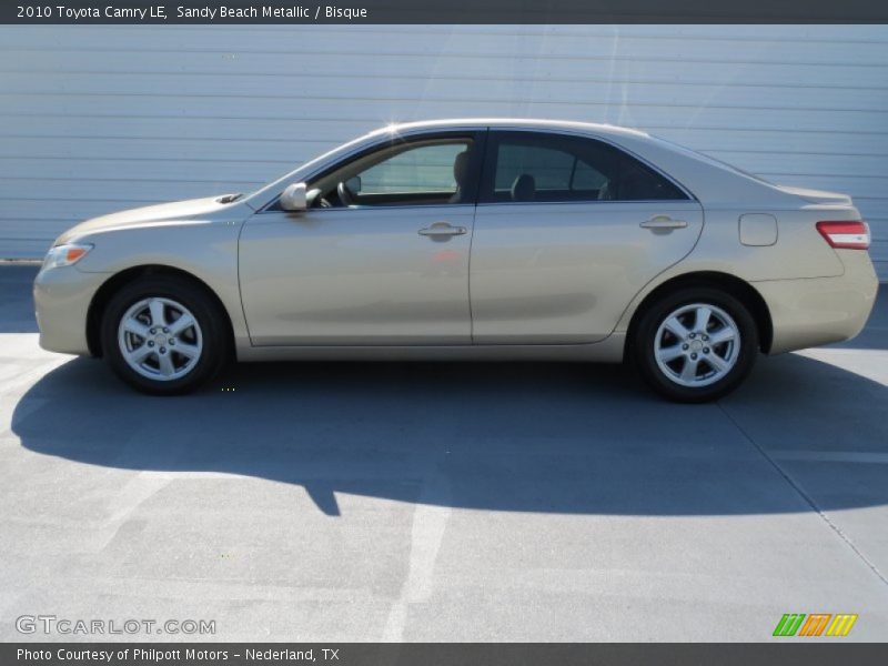 Sandy Beach Metallic / Bisque 2010 Toyota Camry LE