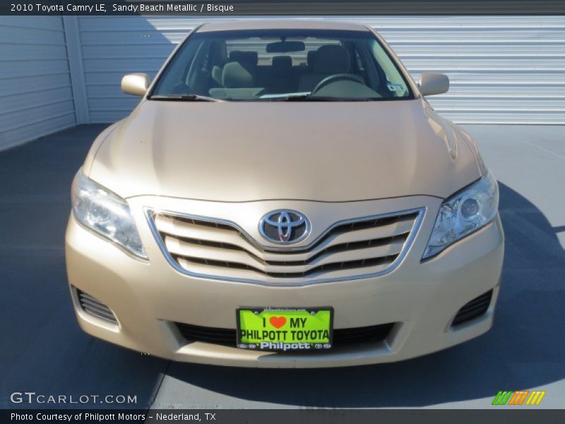 Sandy Beach Metallic / Bisque 2010 Toyota Camry LE