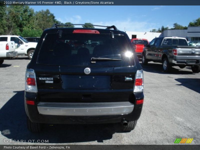 Black / Greystone/Stone Alcantara 2010 Mercury Mariner V6 Premier 4WD