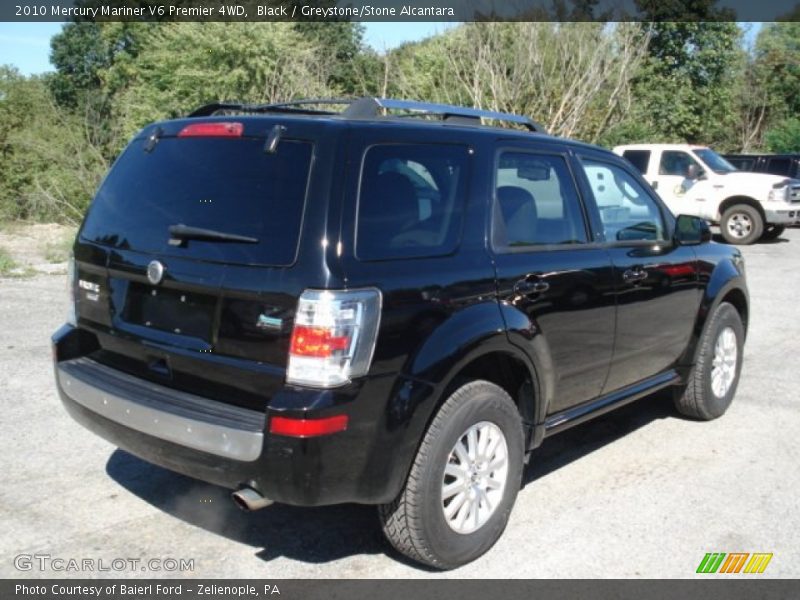 Black / Greystone/Stone Alcantara 2010 Mercury Mariner V6 Premier 4WD