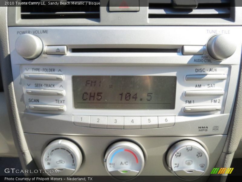 Sandy Beach Metallic / Bisque 2010 Toyota Camry LE