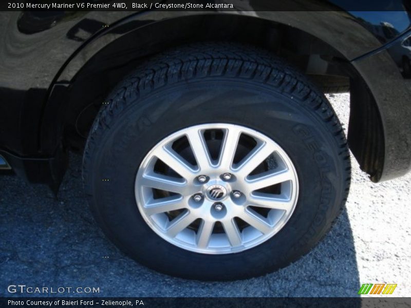 Black / Greystone/Stone Alcantara 2010 Mercury Mariner V6 Premier 4WD