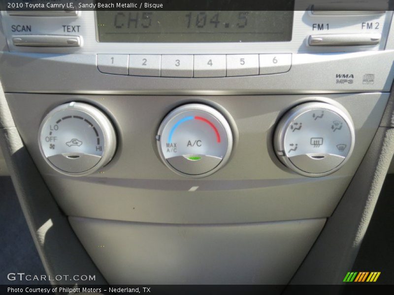 Sandy Beach Metallic / Bisque 2010 Toyota Camry LE