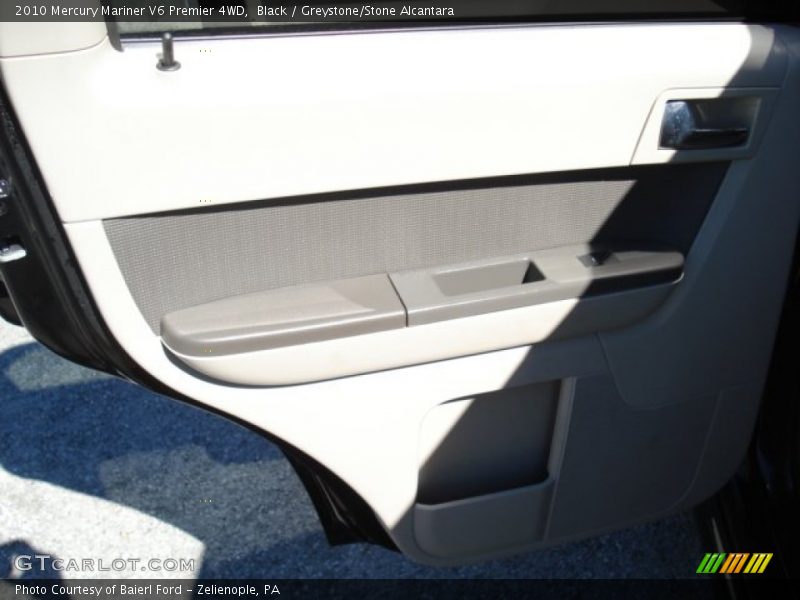 Black / Greystone/Stone Alcantara 2010 Mercury Mariner V6 Premier 4WD