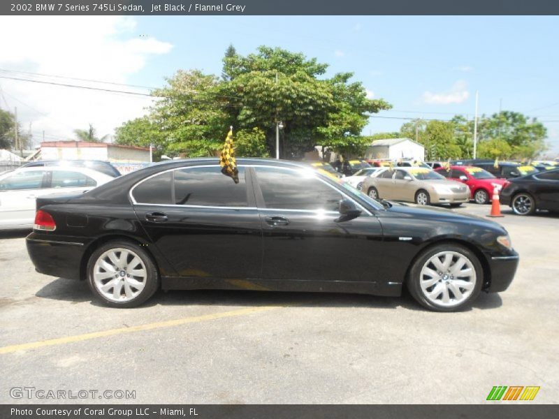 Jet Black / Flannel Grey 2002 BMW 7 Series 745Li Sedan