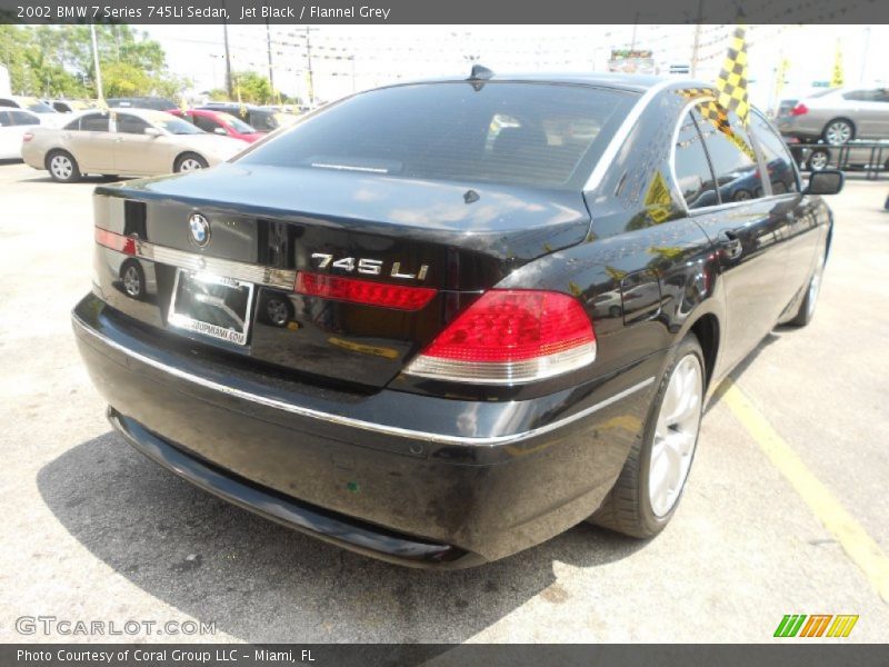 Jet Black / Flannel Grey 2002 BMW 7 Series 745Li Sedan