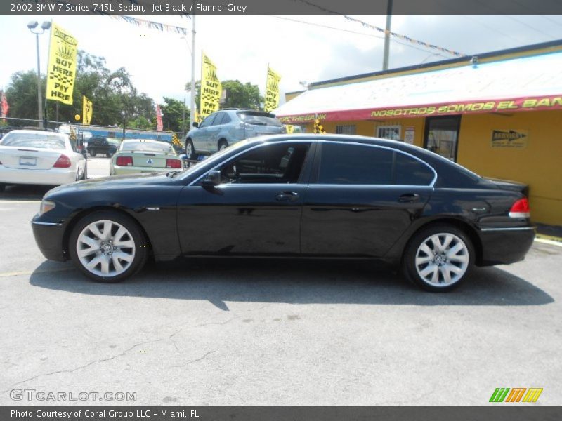 Jet Black / Flannel Grey 2002 BMW 7 Series 745Li Sedan