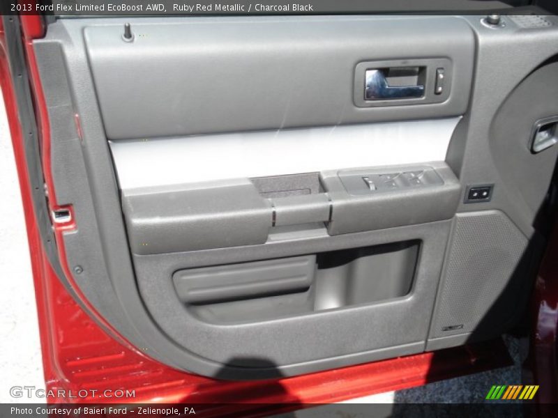 Ruby Red Metallic / Charcoal Black 2013 Ford Flex Limited EcoBoost AWD