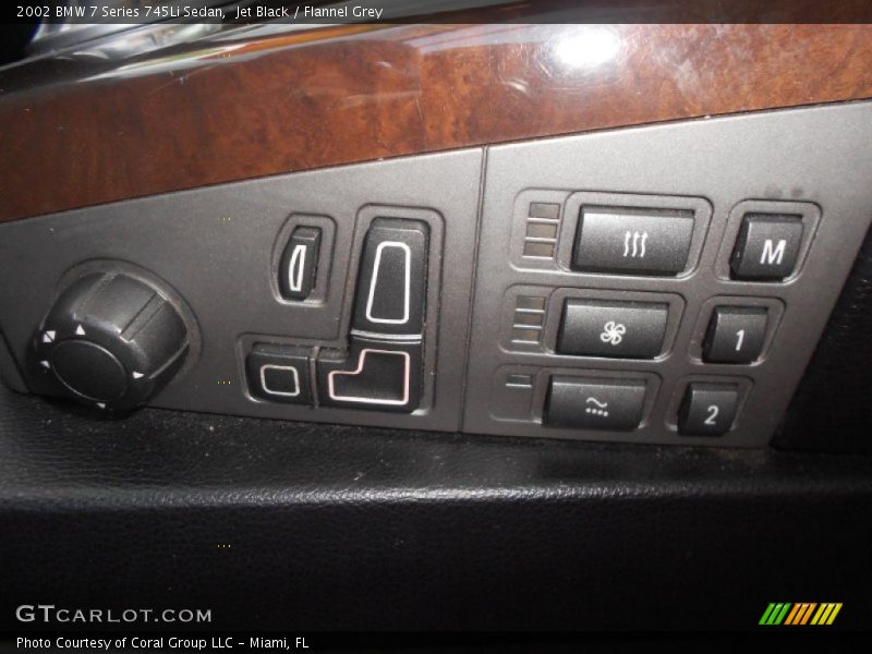 Jet Black / Flannel Grey 2002 BMW 7 Series 745Li Sedan