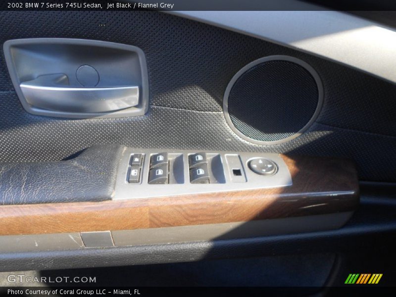 Jet Black / Flannel Grey 2002 BMW 7 Series 745Li Sedan