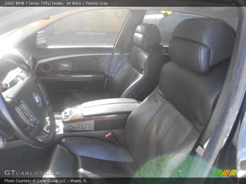 Jet Black / Flannel Grey 2002 BMW 7 Series 745Li Sedan