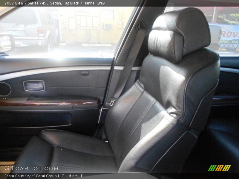 Jet Black / Flannel Grey 2002 BMW 7 Series 745Li Sedan
