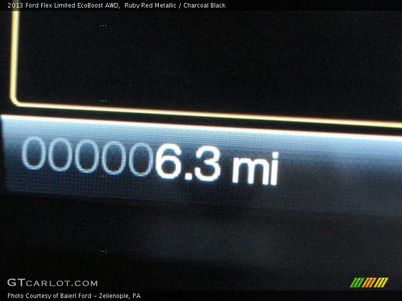 Ruby Red Metallic / Charcoal Black 2013 Ford Flex Limited EcoBoost AWD