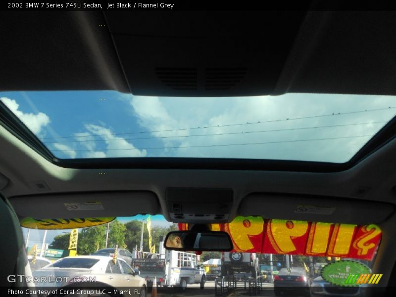 Jet Black / Flannel Grey 2002 BMW 7 Series 745Li Sedan