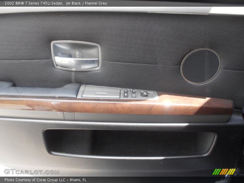 Jet Black / Flannel Grey 2002 BMW 7 Series 745Li Sedan