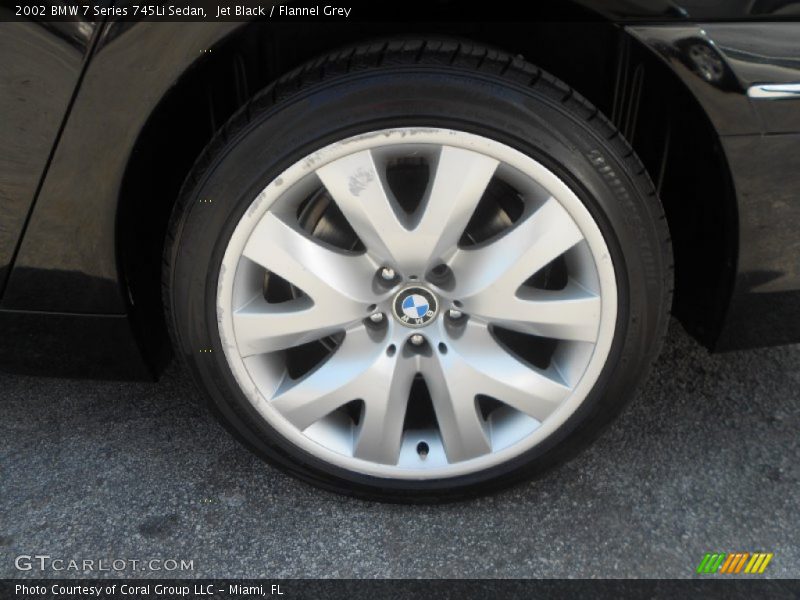Jet Black / Flannel Grey 2002 BMW 7 Series 745Li Sedan
