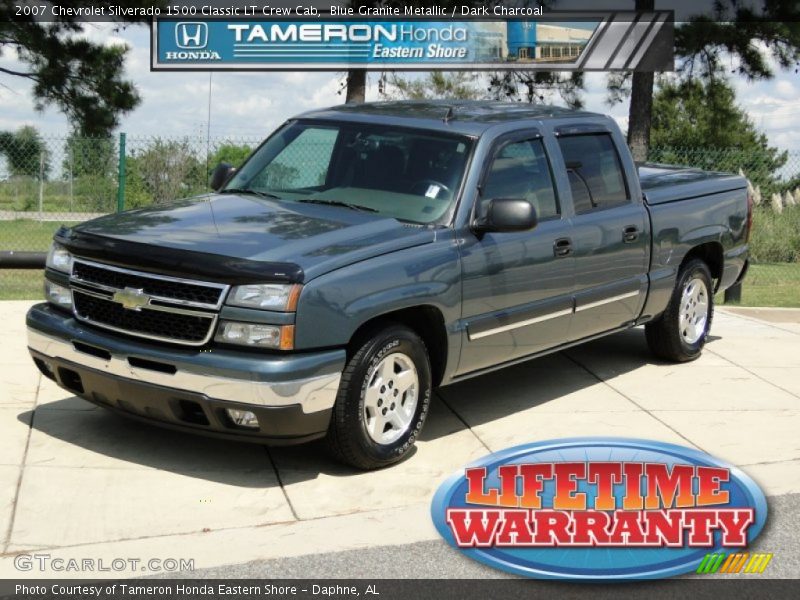 Blue Granite Metallic / Dark Charcoal 2007 Chevrolet Silverado 1500 Classic LT Crew Cab