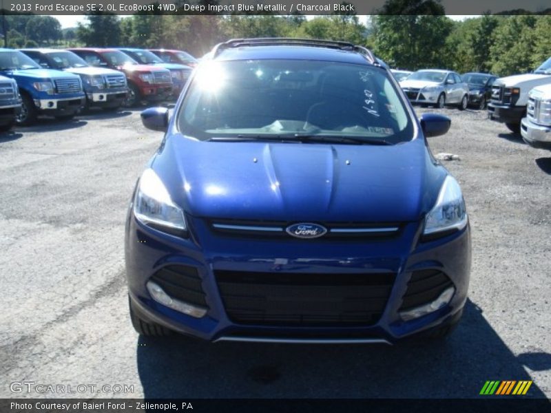 Deep Impact Blue Metallic / Charcoal Black 2013 Ford Escape SE 2.0L EcoBoost 4WD