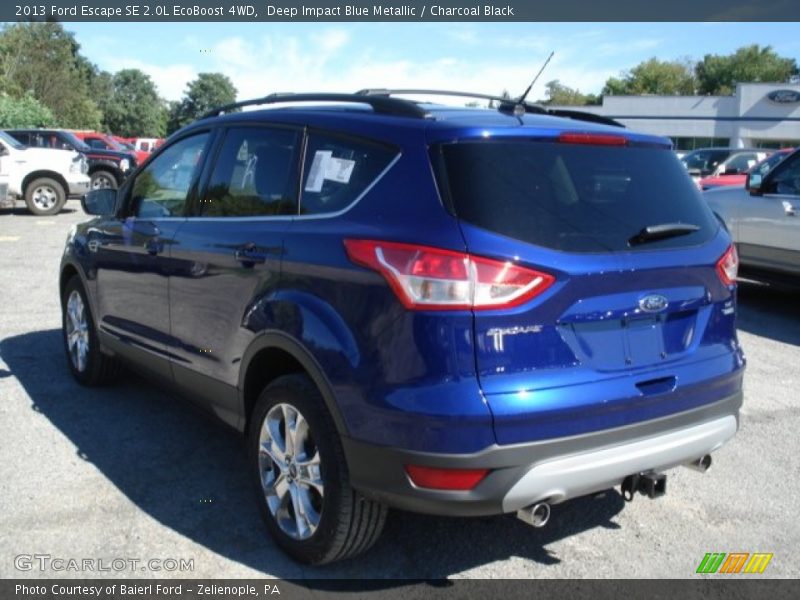Deep Impact Blue Metallic / Charcoal Black 2013 Ford Escape SE 2.0L EcoBoost 4WD