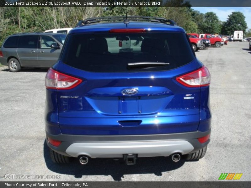 Deep Impact Blue Metallic / Charcoal Black 2013 Ford Escape SE 2.0L EcoBoost 4WD