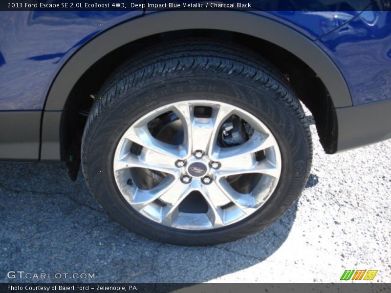 Deep Impact Blue Metallic / Charcoal Black 2013 Ford Escape SE 2.0L EcoBoost 4WD