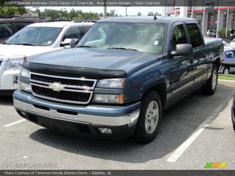 Blue Granite Metallic / Dark Charcoal 2007 Chevrolet Silverado 1500 Classic LT Crew Cab