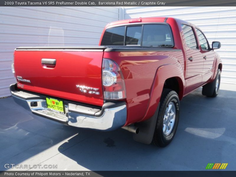 Barcelona Red Metallic / Graphite Gray 2009 Toyota Tacoma V6 SR5 PreRunner Double Cab