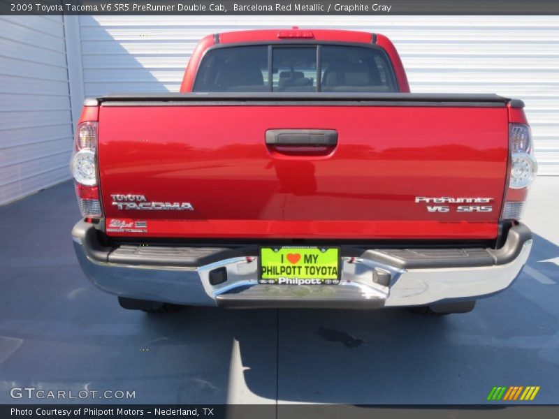 Barcelona Red Metallic / Graphite Gray 2009 Toyota Tacoma V6 SR5 PreRunner Double Cab