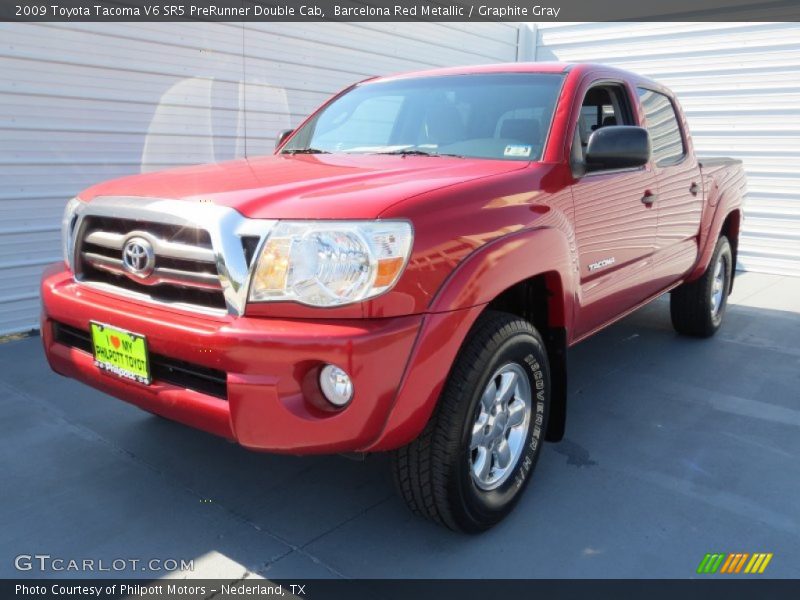 Barcelona Red Metallic / Graphite Gray 2009 Toyota Tacoma V6 SR5 PreRunner Double Cab