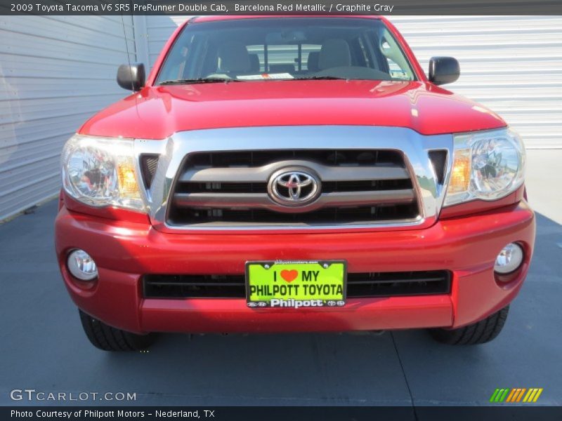 Barcelona Red Metallic / Graphite Gray 2009 Toyota Tacoma V6 SR5 PreRunner Double Cab