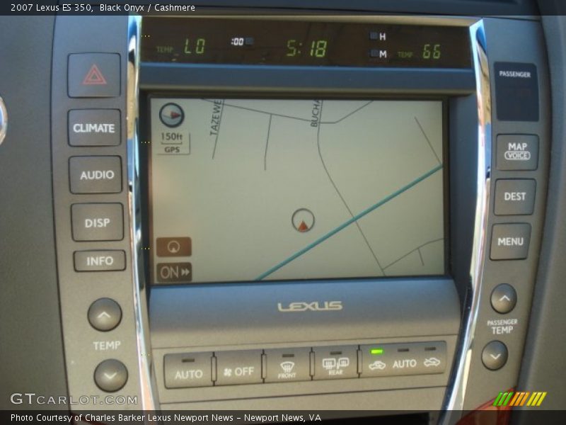 Black Onyx / Cashmere 2007 Lexus ES 350