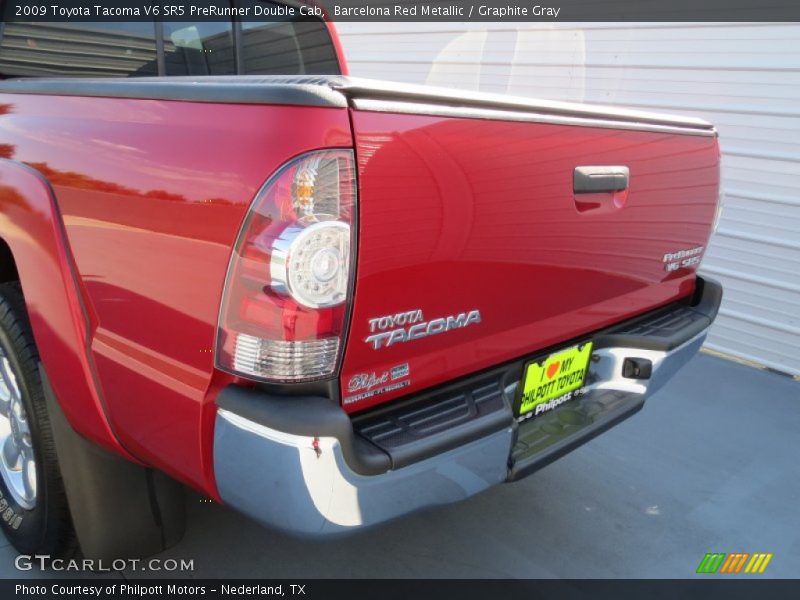 Barcelona Red Metallic / Graphite Gray 2009 Toyota Tacoma V6 SR5 PreRunner Double Cab