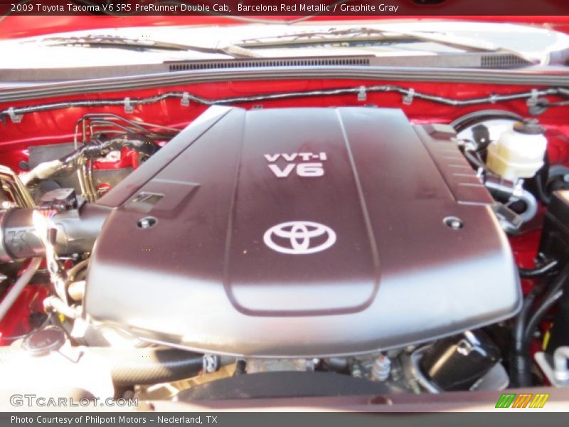 Barcelona Red Metallic / Graphite Gray 2009 Toyota Tacoma V6 SR5 PreRunner Double Cab