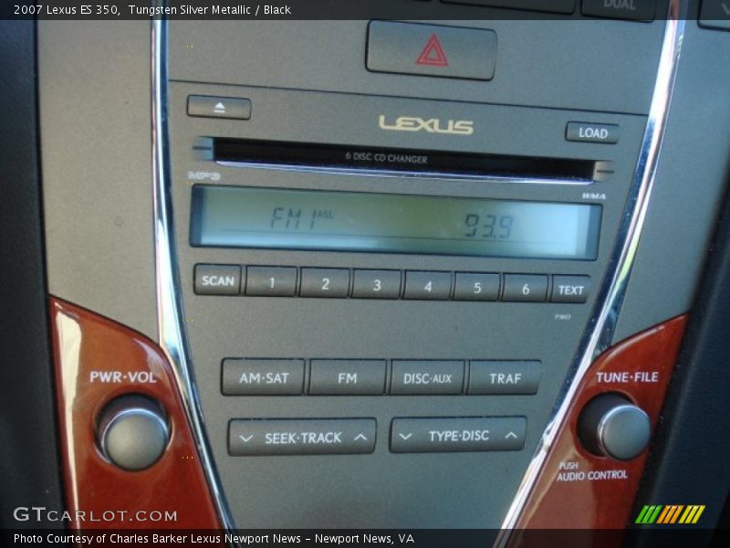Tungsten Silver Metallic / Black 2007 Lexus ES 350